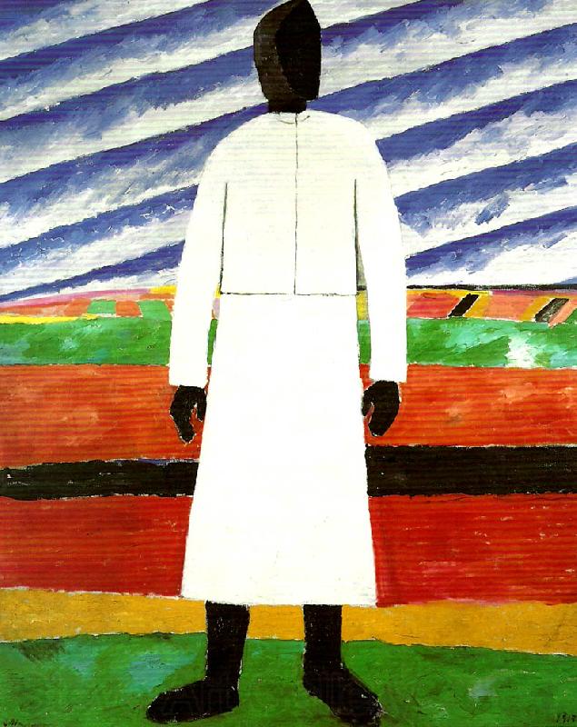 Kazimir Malevich peasant woman Norge oil painting art
